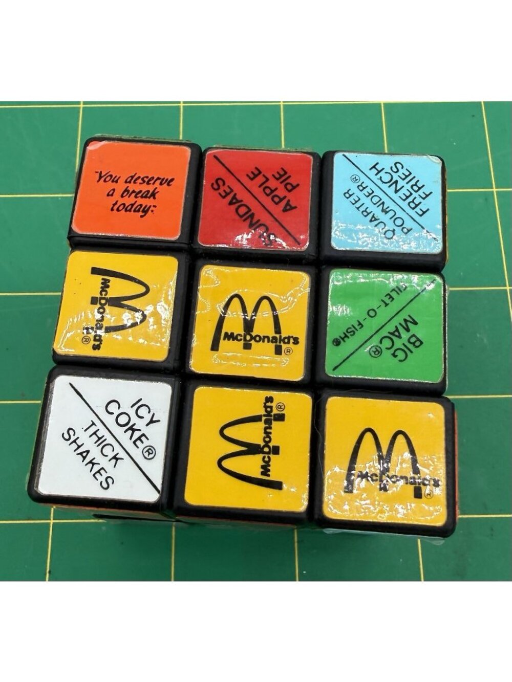 1980s Vintage McDonald's Rubiks Cube